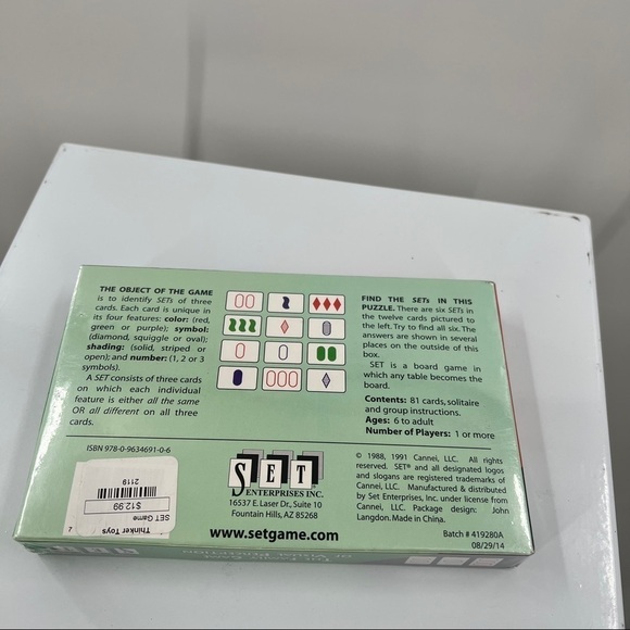 Set Vintage “The Family Game Of Visual Perception” NEW - Picture 3 of 3